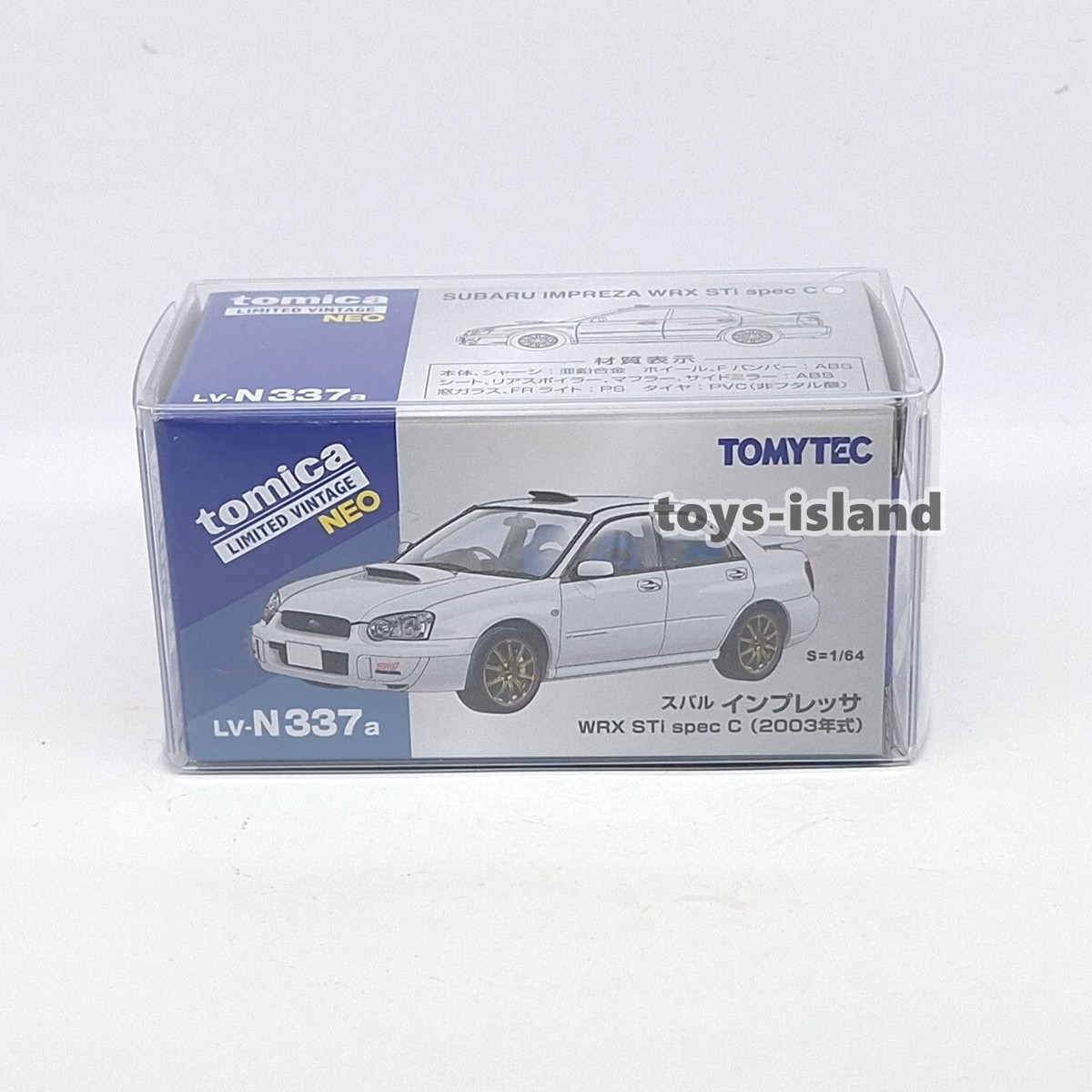 Tomica Limited Vintage LV-N337a Subaru Impreza WRX STi Spec C 2003