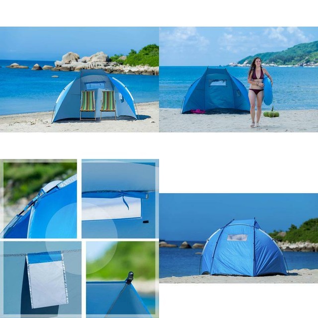 Extra Large Beach Cabana Tent Sun Shelter Sunshade Outdoor Portable Upf 50