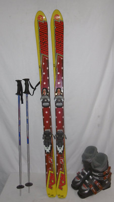 ROSSIGNOL '' RPM '' SKI JUNIOR ALLROUND CARVER 140 CM + SKISCHUHE GR.: 40 IM SET,