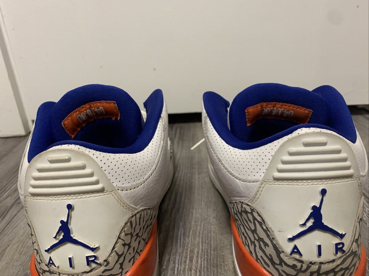 Nike Air Jordan 3 Retro Knicks Mens Size 8.5 136064-148 Nike Air Jordan 3 Retro Knicks Mens Size 8.5 136064-148