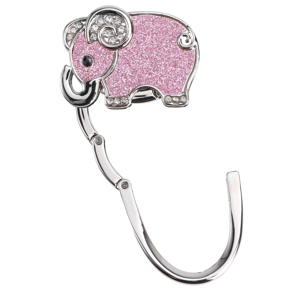  Confezione 2 Ganci Borsa Ganci per Borse Elefante Appendiabiti Pieghevole - Immagine 2 di 4
