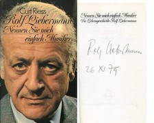 Rolf Liebermann (+) autograph Swiss composer, signed book