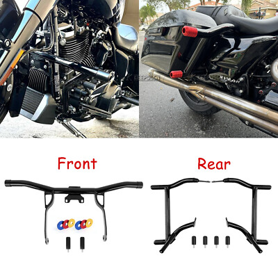 For Harley 2014-2023 FLHT FLHTCU/L FLHTK/L Engine Guard Saddlebag Crash Bar Kit