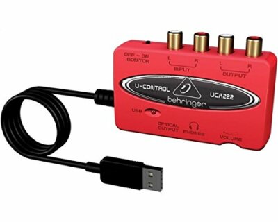 BEHRINGER Audio Capture USB Audio Interface UCA222 U-CONTROL Rot NEU aus Japan