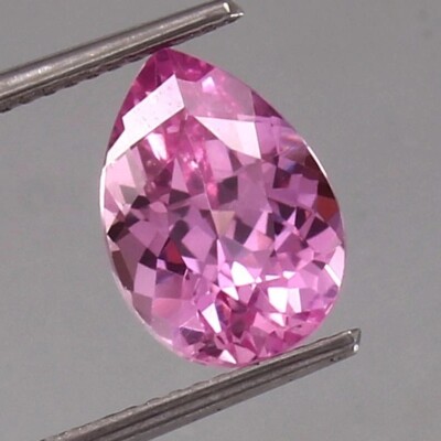 8.36 Ct Untreated Ceylon Pink Sapphire Unheated Loose Pear Gemstone Cut Flawless