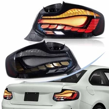 2PCS LED Smoked Tail Lights For BMW 2 Series 2014 2015-2019 F22 F23 M2 Rear Lamp