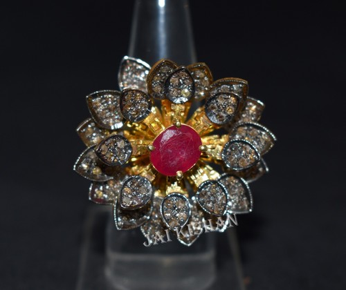 Bague de fiançailles en rubis, bague pierre de naissance de juillet