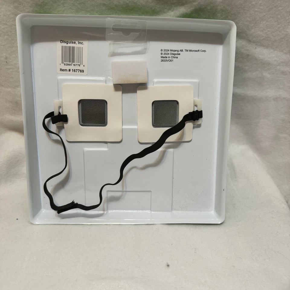 Videojuego Minecraft Creeper Vacuform Media Máscara Disfraz Halloween Foto 3 de 3