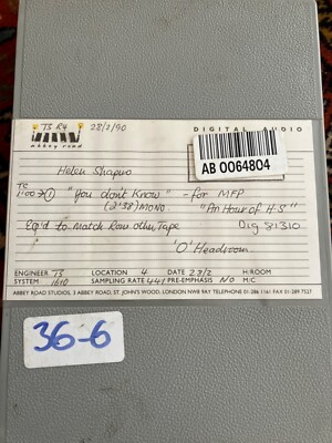 Helen Shapiro You Don t Know- An Hour Of Helen Shapiro Abbey Road Master Tape