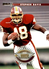 1996 Donruss #229 Stephen Davis RC Washington Redskins