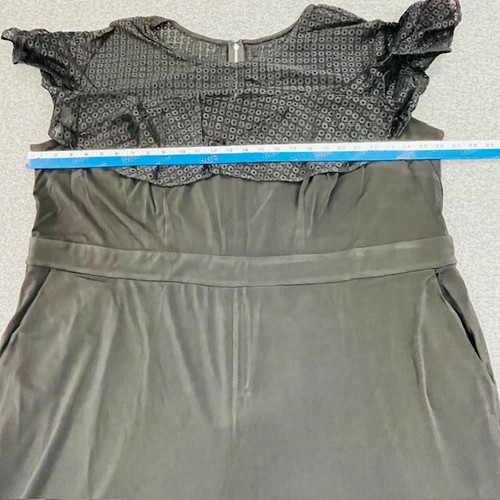 Layne Bryant Dress Womens Size 28 Short Sleeve Semi-Sheer Black - New - Picture 5 of 15