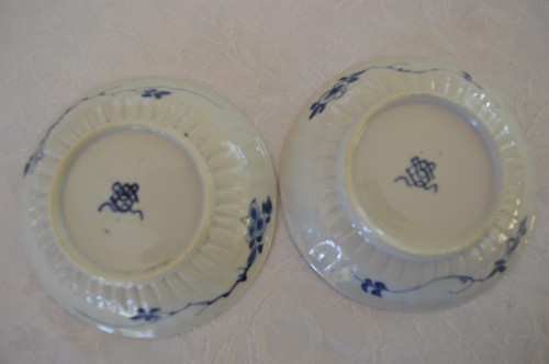 Marked 17th C Early Qing Chinese Antique Kangxi Blue & White Small Plate (pair) - Picture 6 of 9