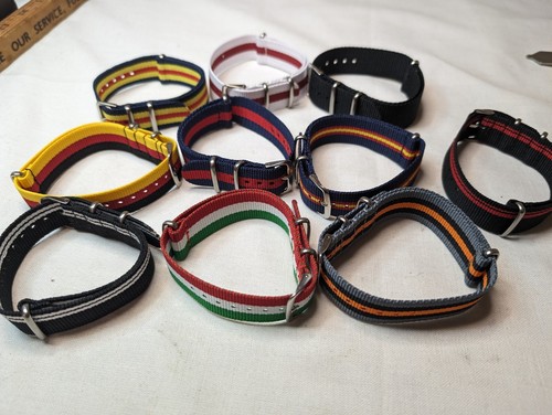 One Piece Minimalist Nylon Strap - Watch Band - US Shipper - Various Colors - Picture 3 of 23