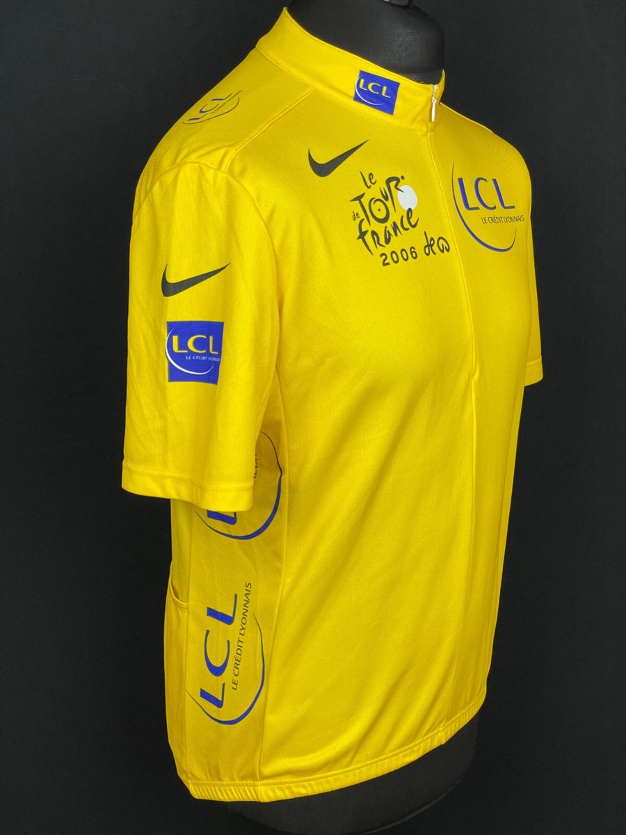 Nike Tour De France 2006 Cycling Jersey Men's Size L Yellow