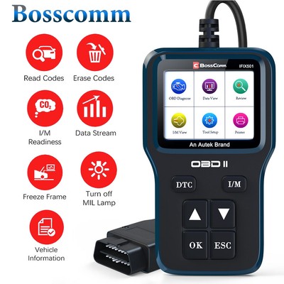 Automotive EOBD OBD2 Scanner Code Reader Check Engine Fault Emission Diagnostic