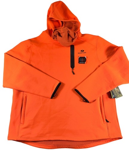 NWT Men’s Mossy Oak Warming Hoodie with Face Gaiter- Orange Size 2XL - Picture 2 of 9