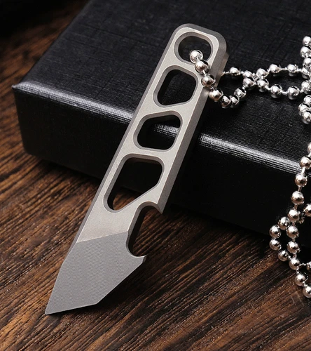 EDC Titanium Alloy Multi Tools Pry Bar Crowbar Bottle Opener Keychain Pendant - Picture 3 of 9