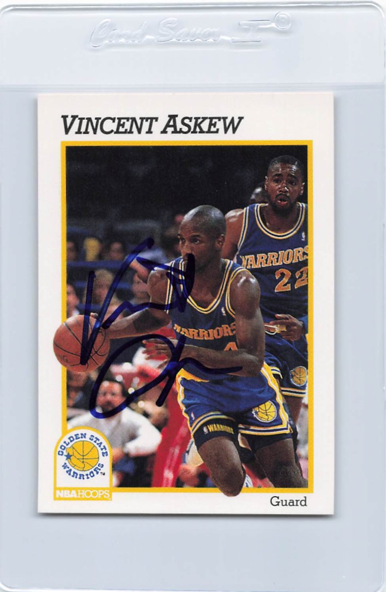 1991/92 Hoops #365 Vincent Askew Warriors Signed Auto *K4732 | eBay