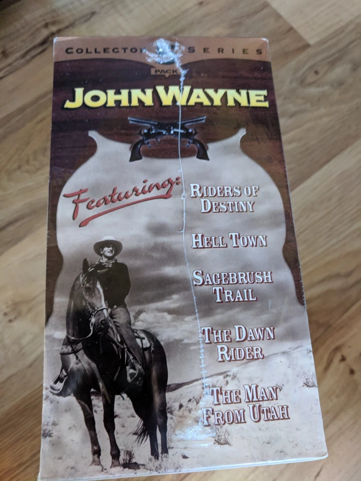 Vintage John Wayne Collector 5 Pack Series VHS Set Tapes New & Sealed - Image 2 of 3