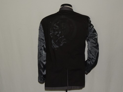 Stunning Calvin Klein Gray stripe 100% cotton men's casual jacket coat Medium - Picture 7 of 10