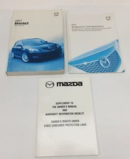 2007 Mazda 3 Factory Original Glovebox Owners Manual Book Portfolio