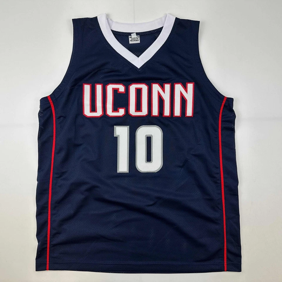 Autographed/Signed Sue Bird UConn Connecticut Blue College Jersey JSA COA - Image 4 of 4