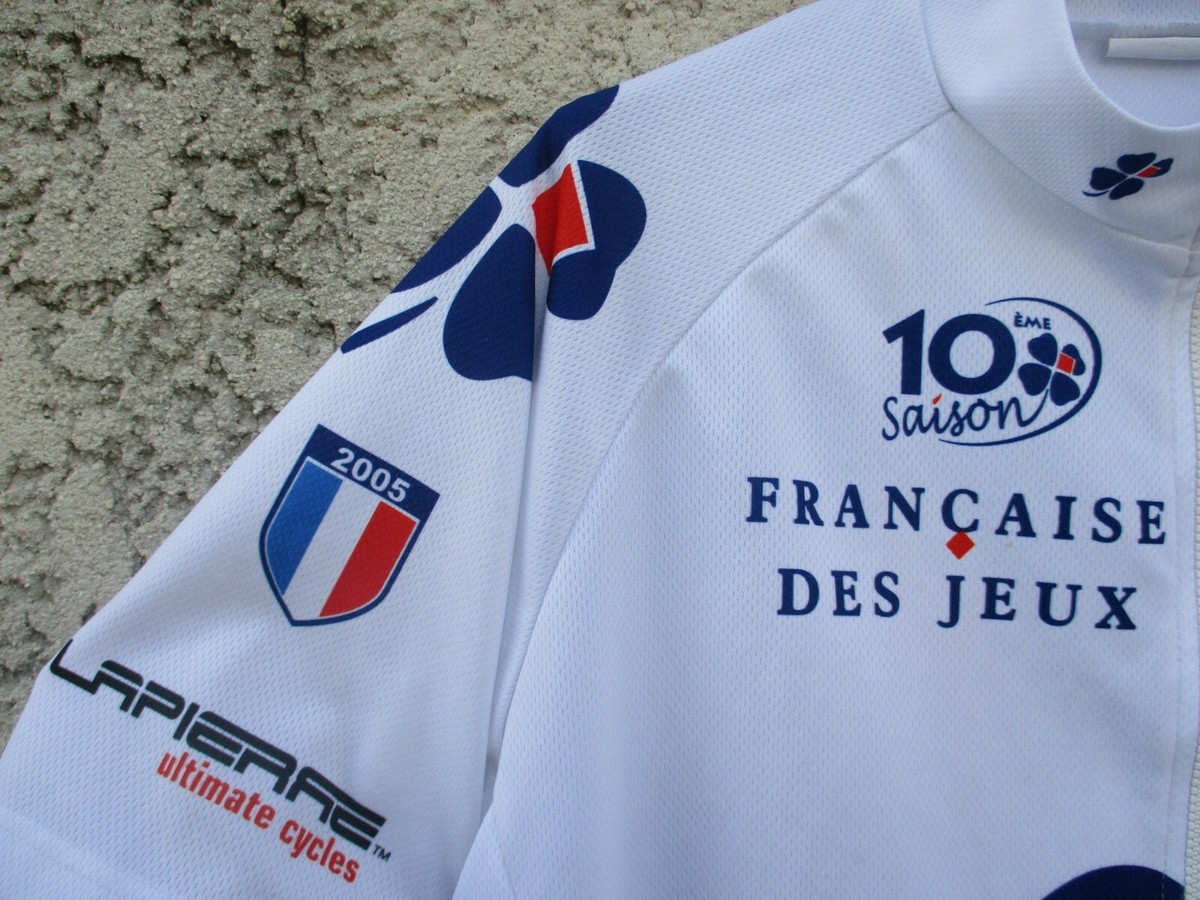 FDJ FRANCAISE DES JEUX Maillot De Cyclisme Shirt Tg. XL