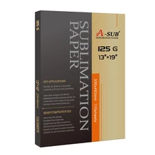 125g A-SUB Sublimation Paper 13x19 110 Sheets for Inkjet Heat Transfer