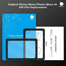 Photon Mono FEP Film 173 * 115mm 2Pcs Resin Vat Integrated Design