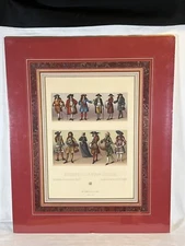 Antique 1876-1888" French Le Costume Historique" August Racinet Chromolithograph