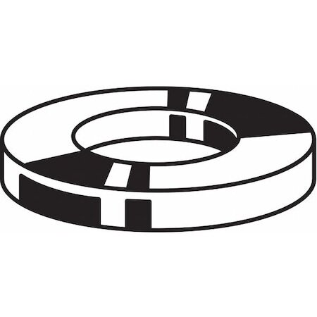 Zoro Select B38205.050.0001 Flat Washer, For Screw Size 1/2