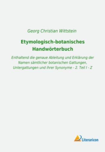 Thumbnail - Etymologisch-botanisches Handwörterbuch Enthaltend Die Genaue