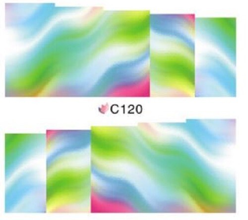 25 sets Nail art water transfer decal sticker wrap C series Rainbow C14 - Picture 6 of 12