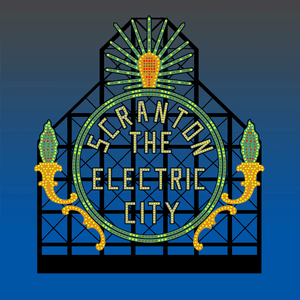 SCRANTON-THE-ELECTRIC-CITY-ANIMATED-BILLBOARD-SIGN-O-SCALE-LIGHTS-BLINKS-MORE