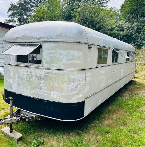 Vintage 1948 Vagabond 29' Travel Trailer Camper RV Caravan TITLE! New Tires Old