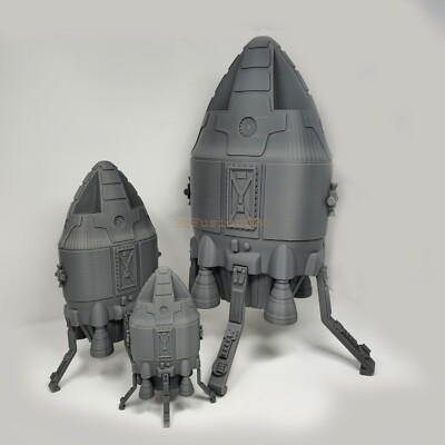 Space 1999 Ultra Probe Command Module - 3D Printed, Scaled 1/48 1/96 Collectible
