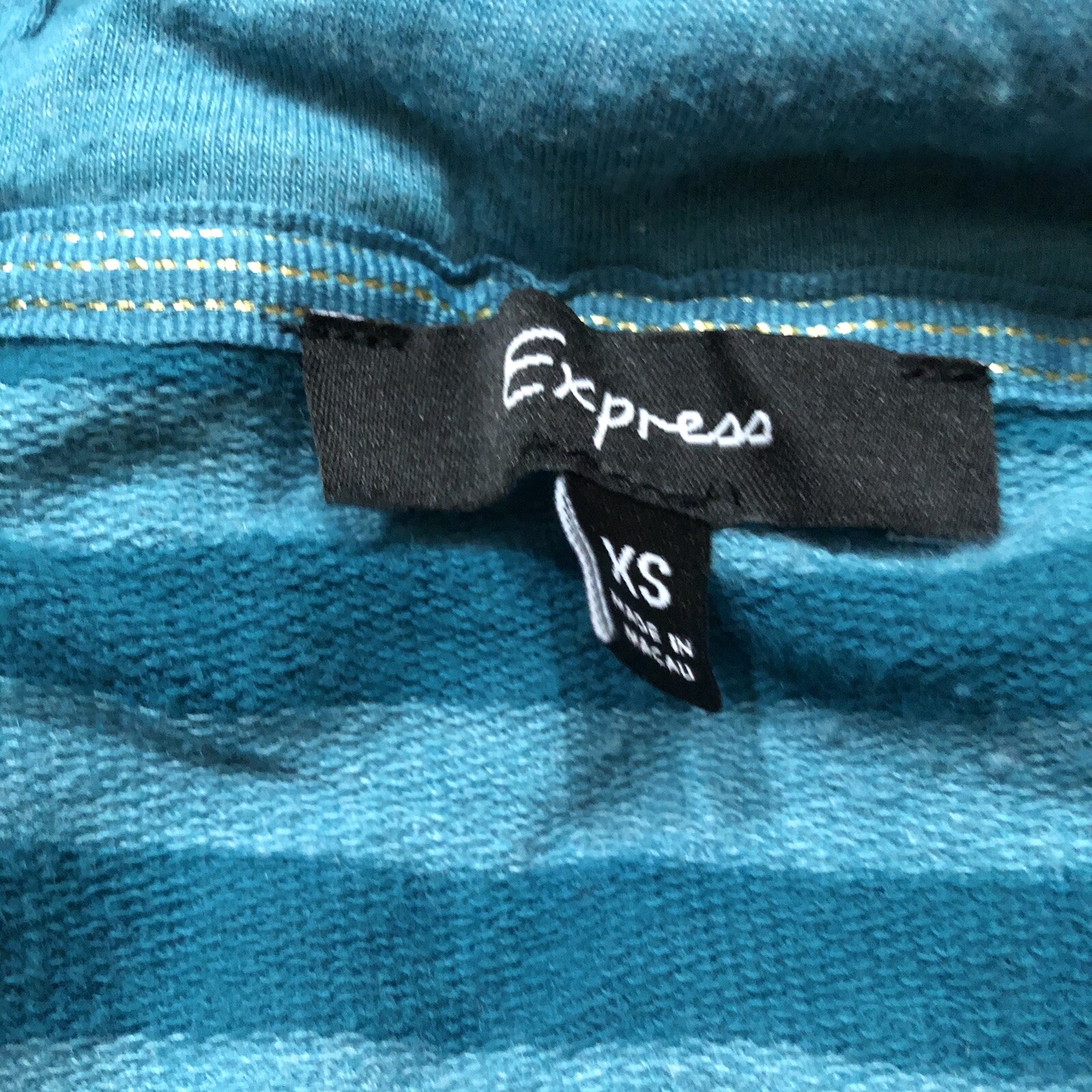 EXPRESS Size Extra Small Striped Long Sleeve Pull… - image 3