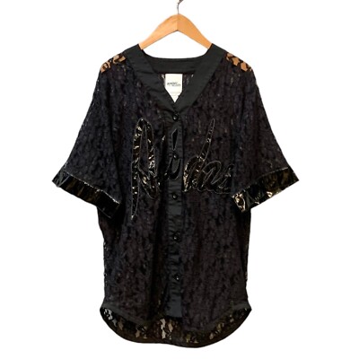 ADIDAS JEREMY SCOTT Oversized Lace Baseball Tee T-Shirt Mini Dress LARGE |  eBay