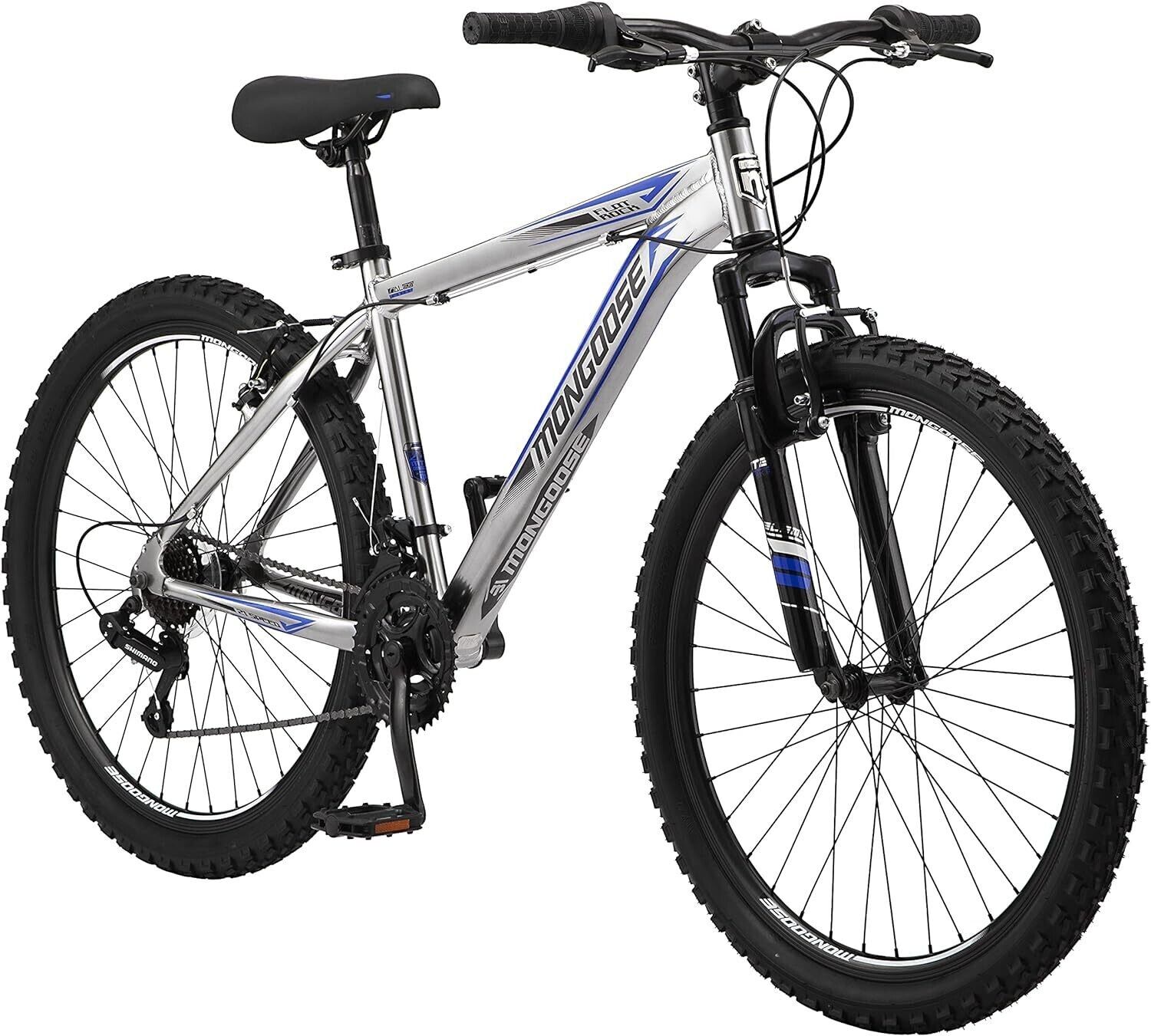 26" Mongoose Flatrock Youth/Adult Hardtail Mountain Bike 21 speed