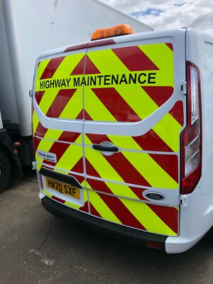 Ford Transit Custom Van Chevron Chapter Reflective Vinyl Kit
