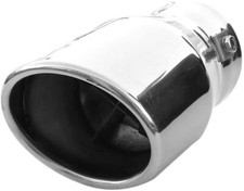 Auspuffblende Endrohr Edelstahl Universal Oval Für Peugeot 306 307 308 406 407