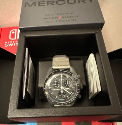 Swatch x Omega Bioceramic Moonswatch Mission To Mercury - Brand New Fast Ship