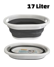 Wäschewanne 17 L Faltbar Wäschesammler Wäs...
