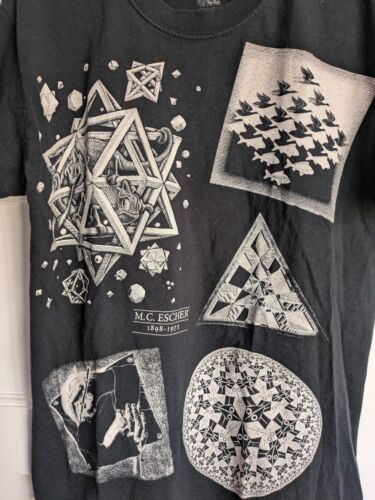 Escher black t-shirt size XXS - Picture 3 of 5