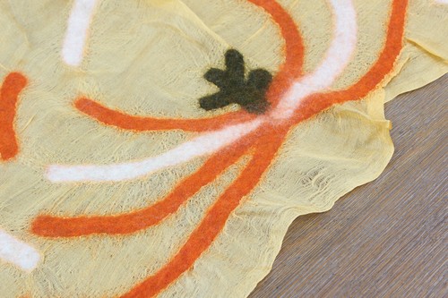 Felt Scarf Nuno Felted Shawl 22.44" x 73.23" Brand New Fast Shipment 15924 - Picture 8 of 9