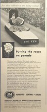 3M Rose Bowl Pasadena Big Ten Adhesives Sealers Coatings Vintage Print Ad 1953
