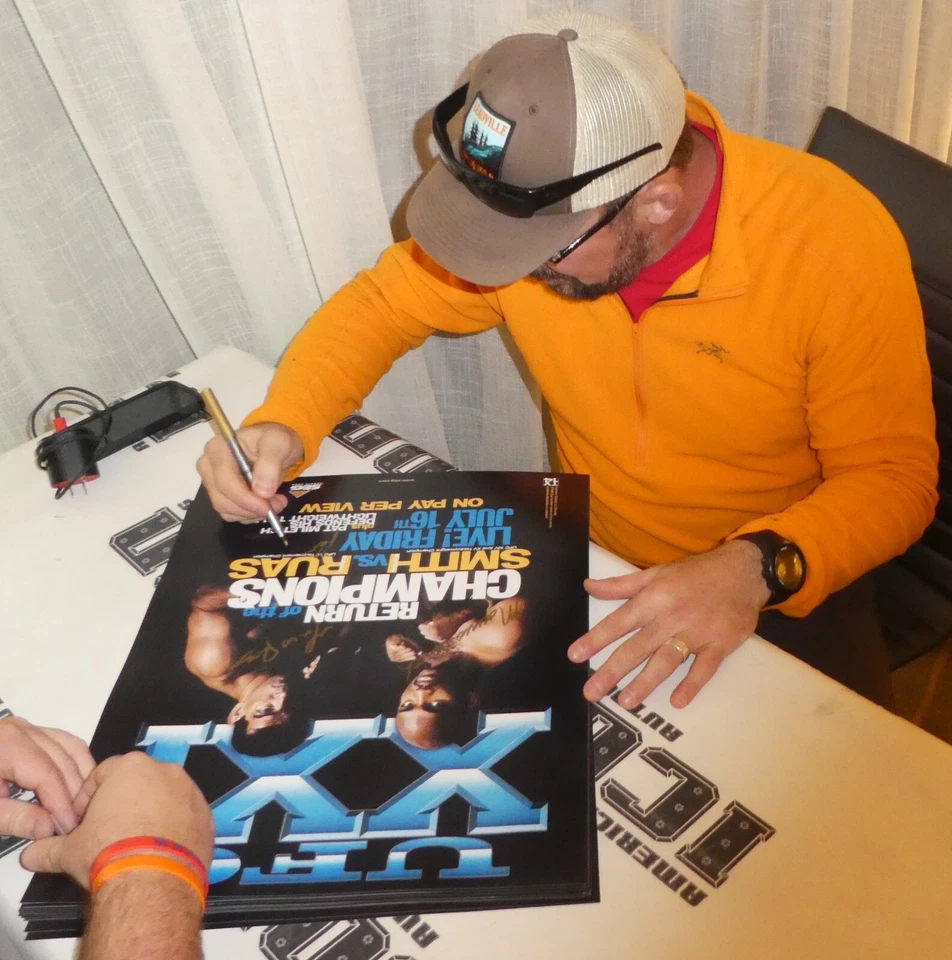 Pat Miletich Maurice Smith & Marco Ruas Signed UFC 21 Poster 16x20 Photo BAS COA - Image 2 of 4