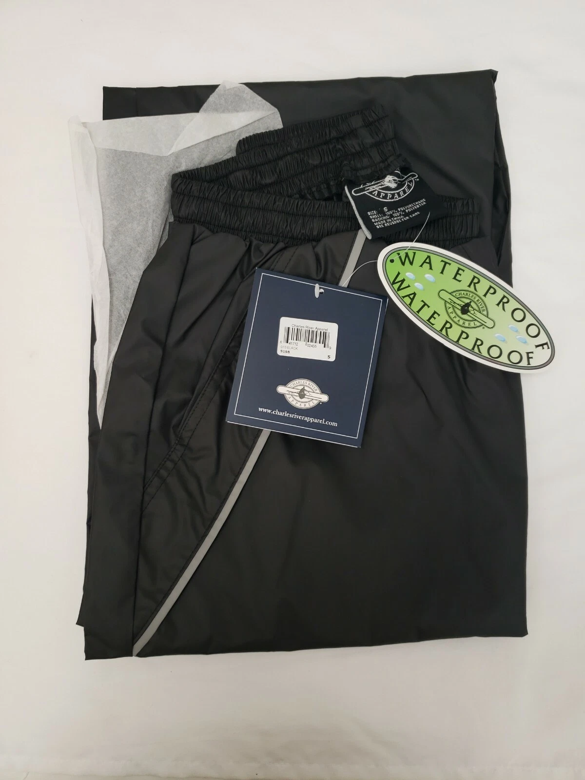 CHARLES RIVER APPAREL New Englander Rain Pants Size S MSRP $40