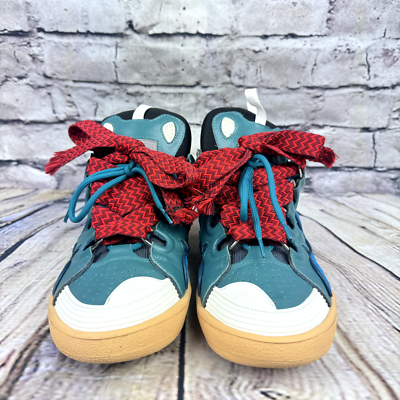 EU Size 40 - Lanvin Paris Curb Sneaker Blue/Green with Red