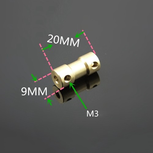 5PCS 2/3/3.17/4/5/6mm Brass Shaft Coupling Coupler DIY Model Decelerate Motor - Picture 105 of 117